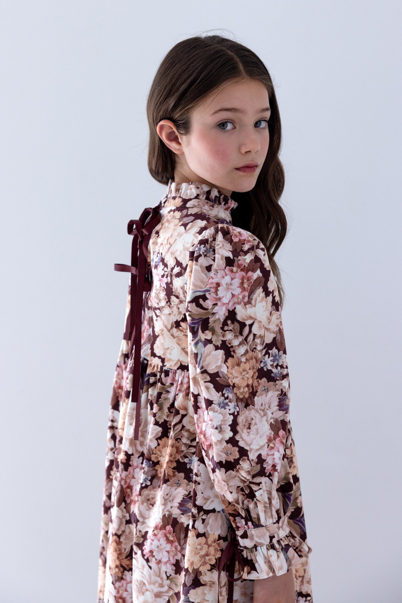 Winter Bloom Cord Dress