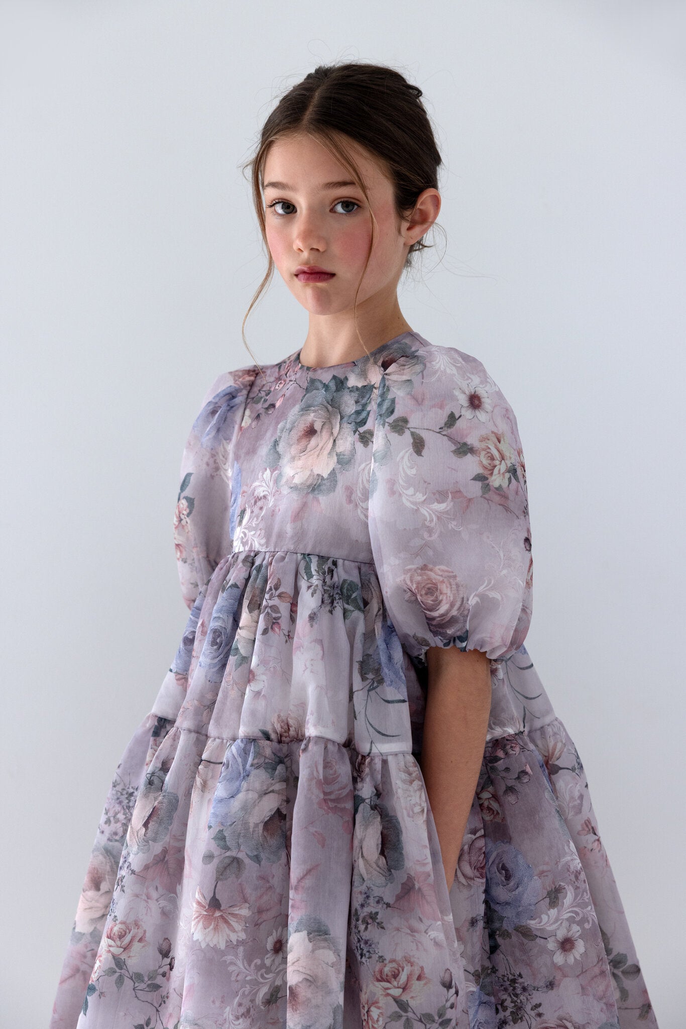 Fantasy Printed Organza Dress