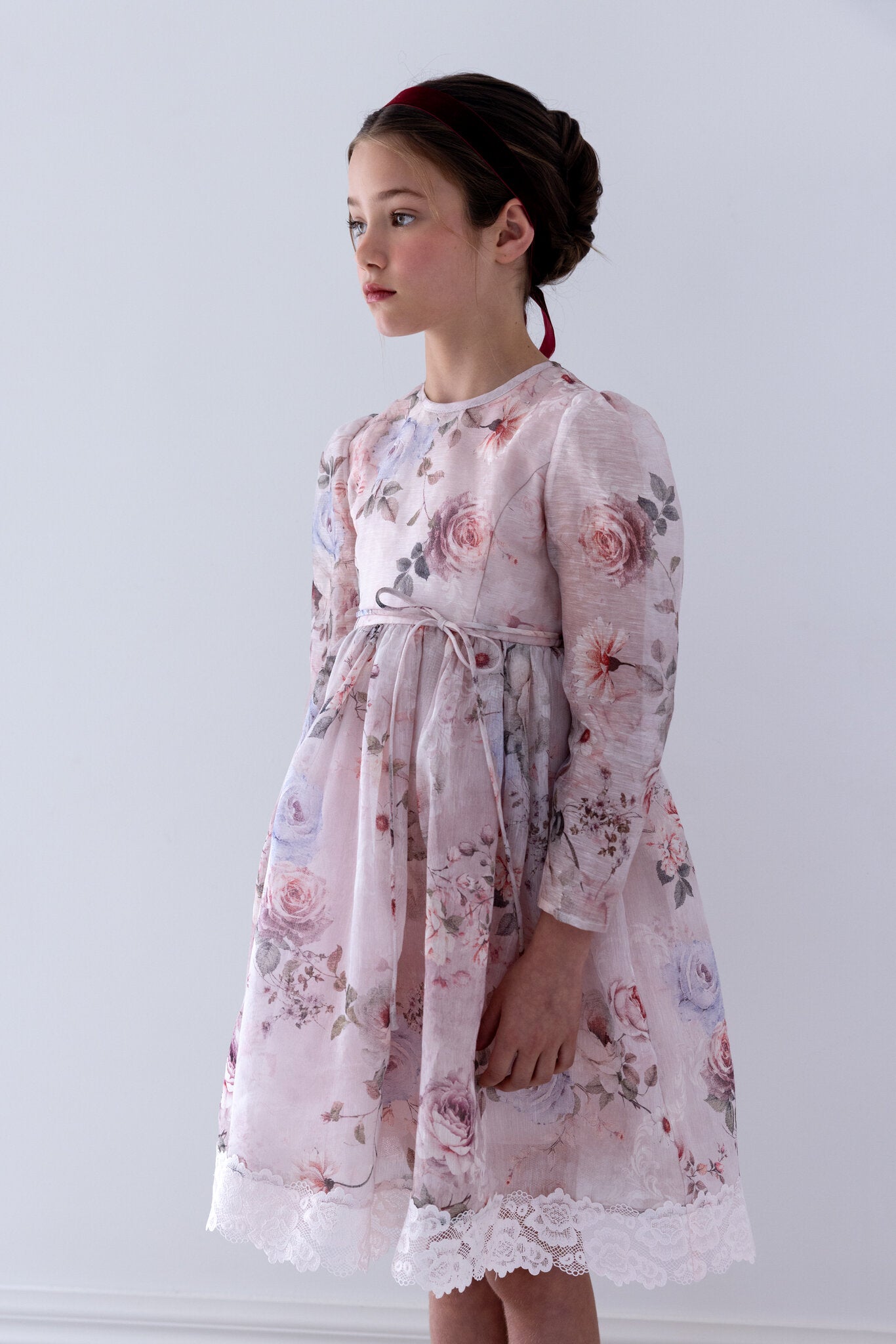 Fantasy Print Silk Linen Dress