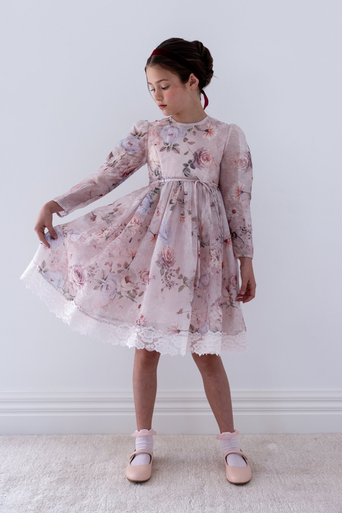Fantasy Print Silk Linen Dress