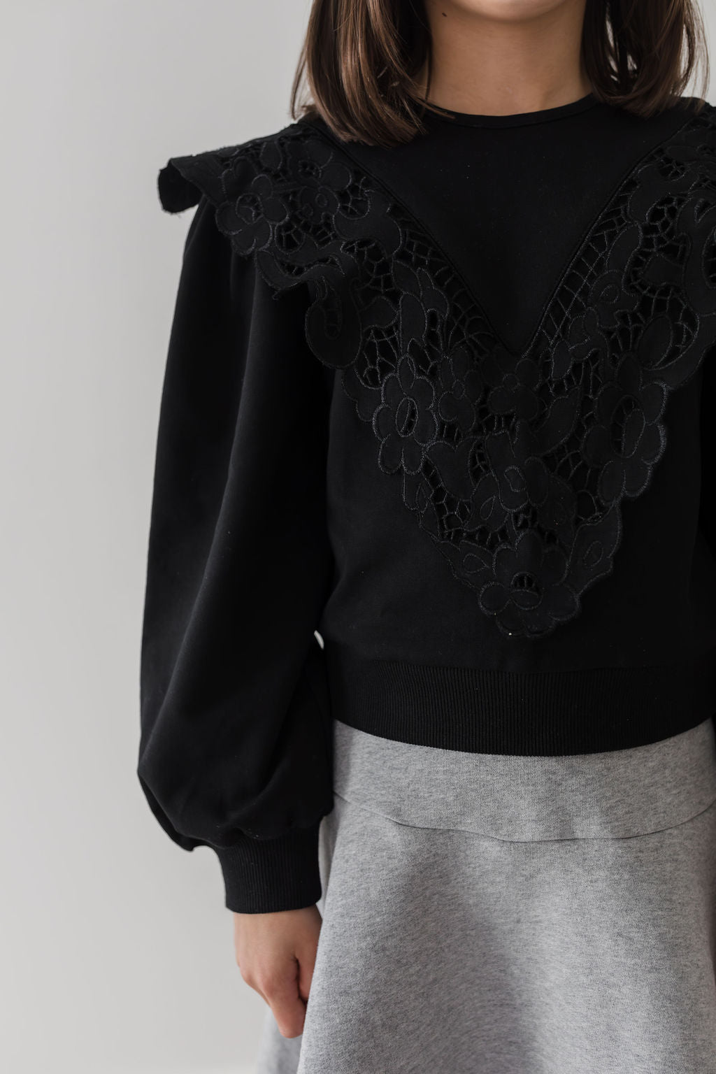 Terry Cut Out Sweatshirt