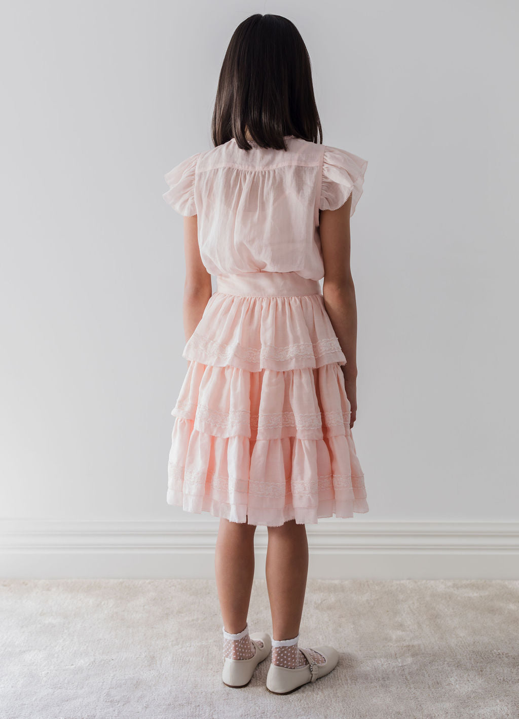 Ruffle Voile Blouse