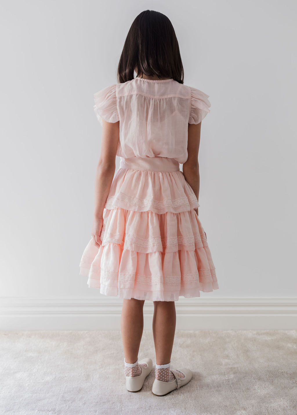 Ruffle Voile Blouse