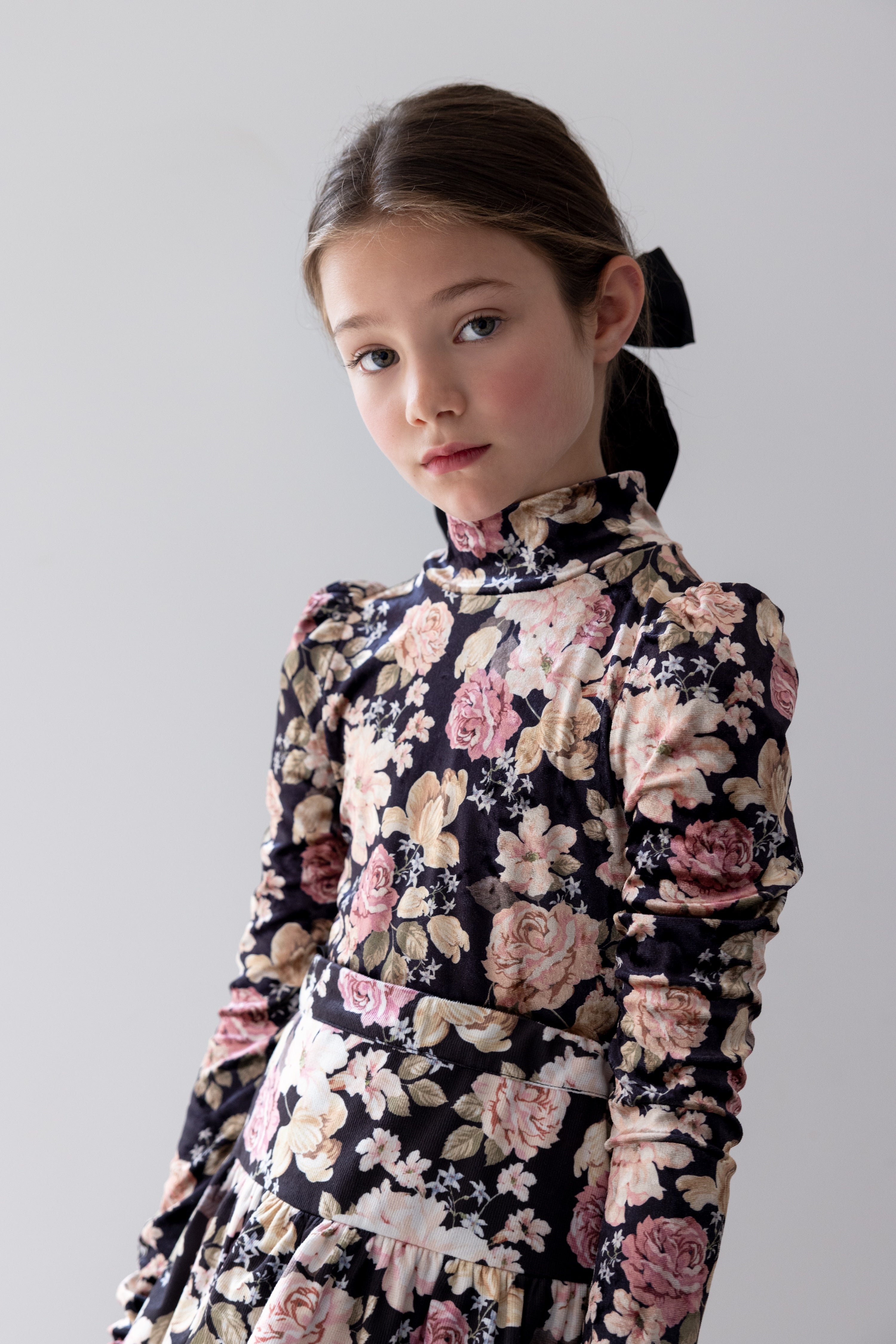 Romantic Floral Print Top
