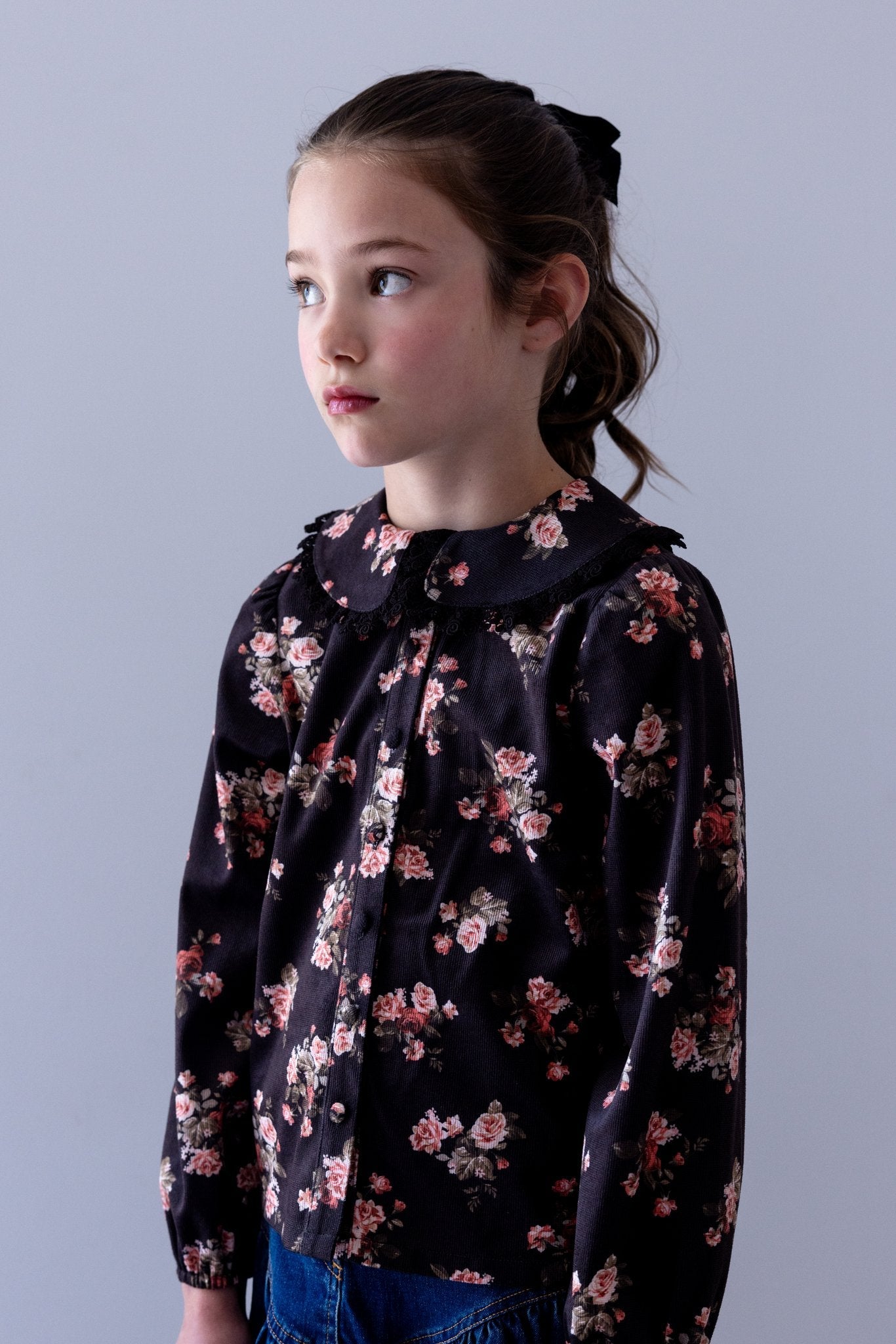 Vintage Roses Cord Blouse