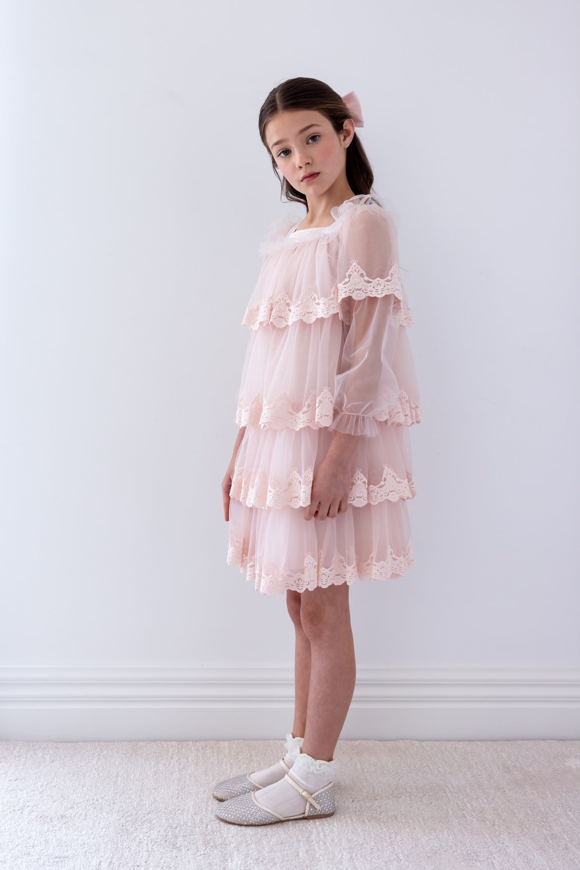 Chandelier Embroidered Tulle Dress