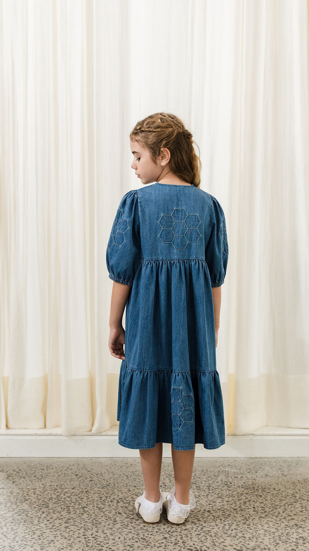 Chambray Patchwork Dress