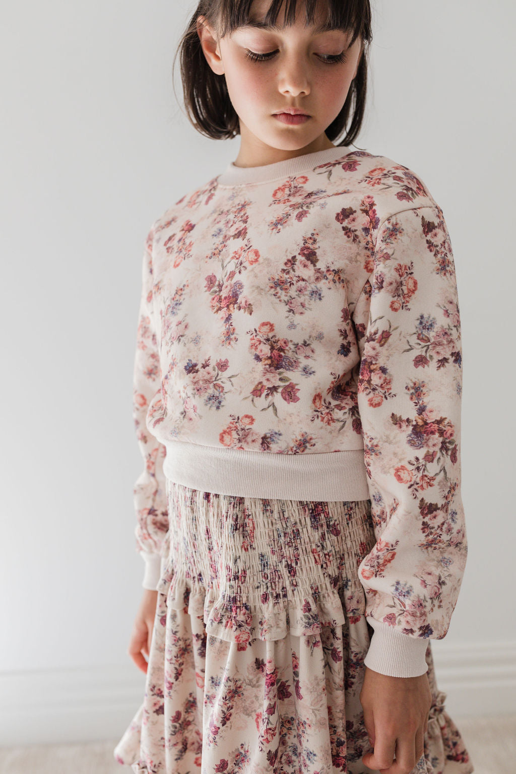 Antique Floral Sweat Top