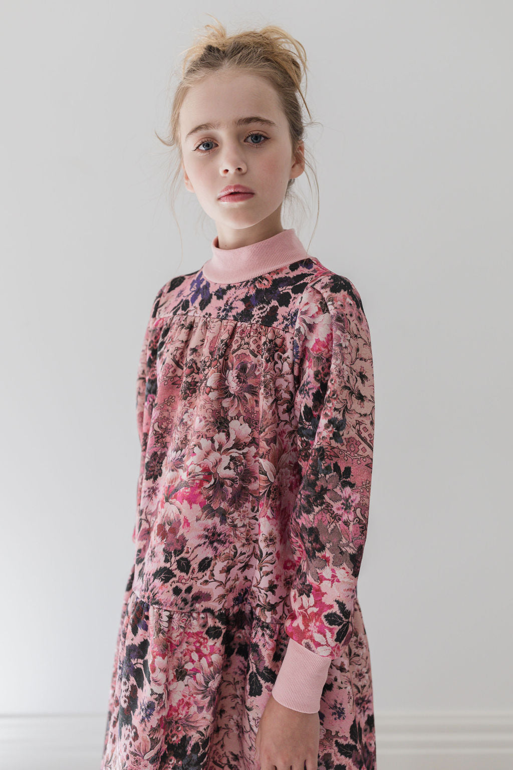 Blurred Floral Sweat Dress