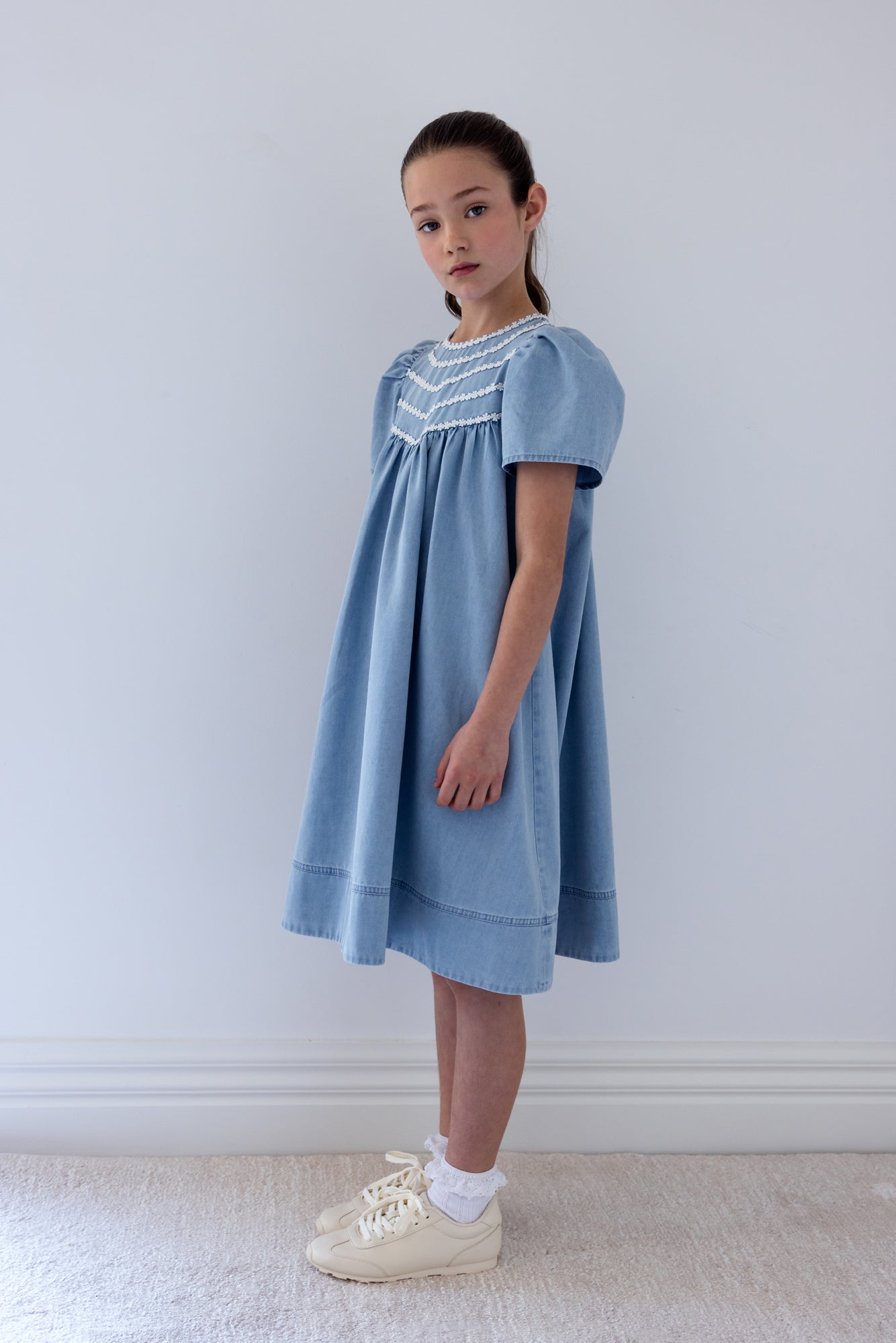 Chambray Daisy Chain Dress