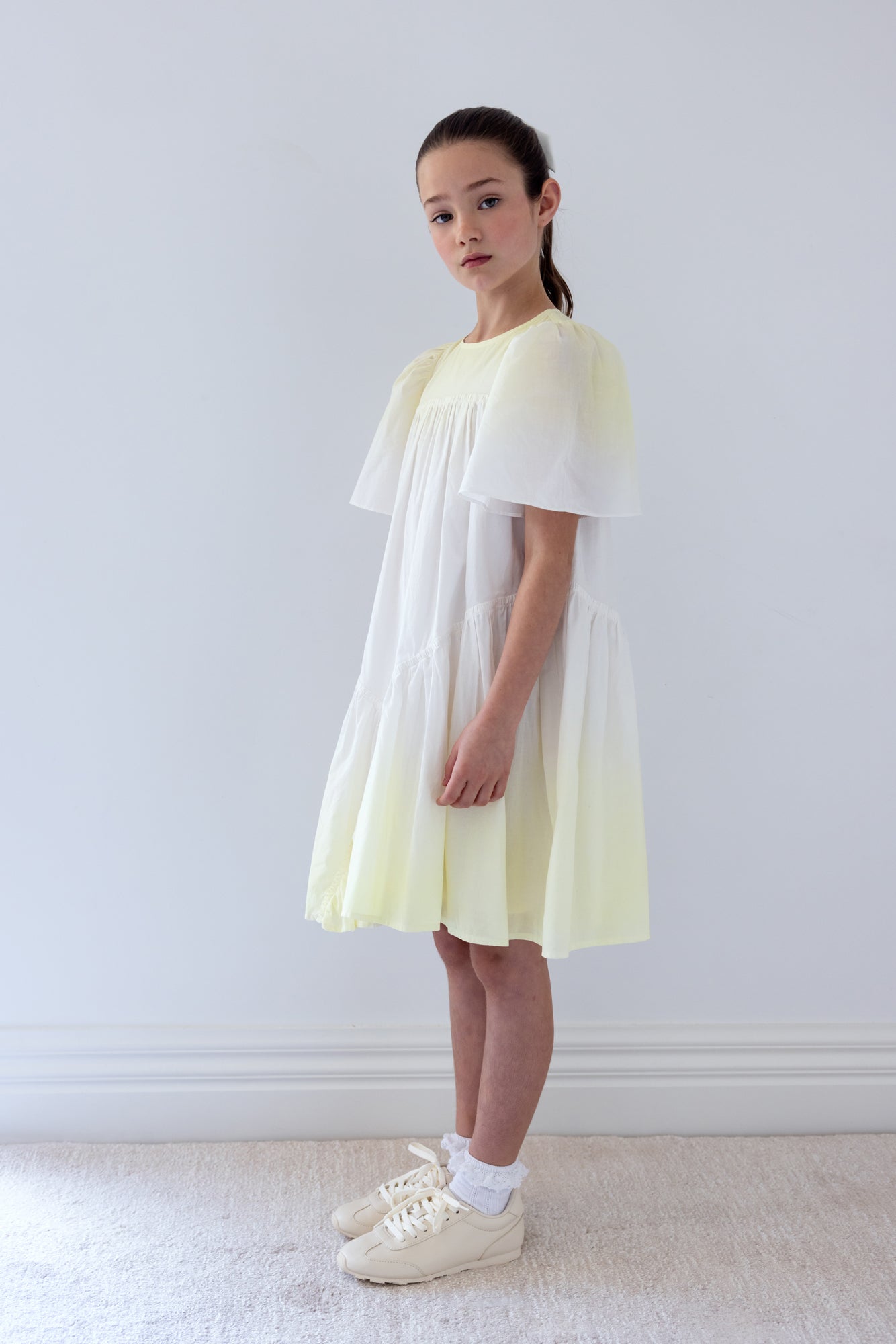 Lemon Tie Dye Voile Dress
